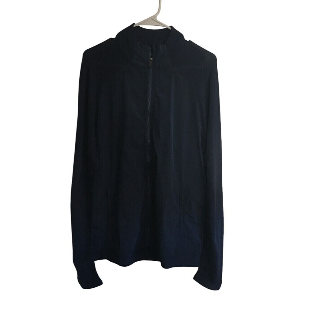 Tom Brady Brand Jacket Men's Size Large Stone Navy Engineered Knit Hybrid